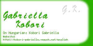 gabriella kobori business card